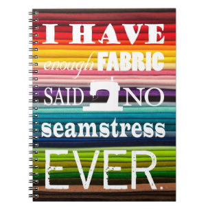 Caderno Espiral Não costurando Artesanatos Tecidos Suficientes Esc