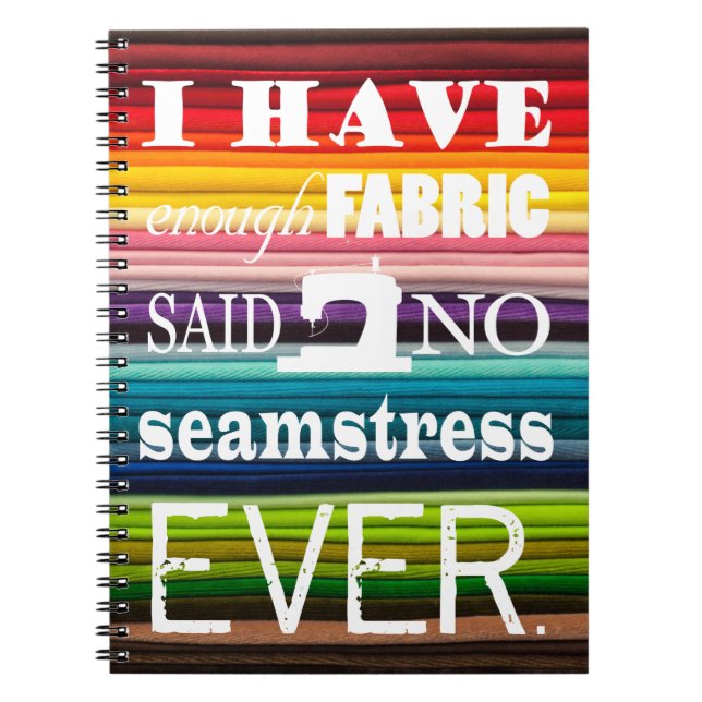 Caderno Espiral Não costurando Artesanatos Tecidos Suficientes Esc (Frente)