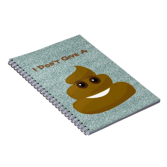 Caderno Espiral Não dê um brilho Emoji de Poo (Lado Direito)