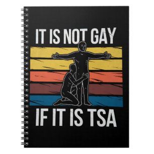 Caderno Espiral Não É Gay Se É Orgulho LGBTQ De Segurança Da TSA