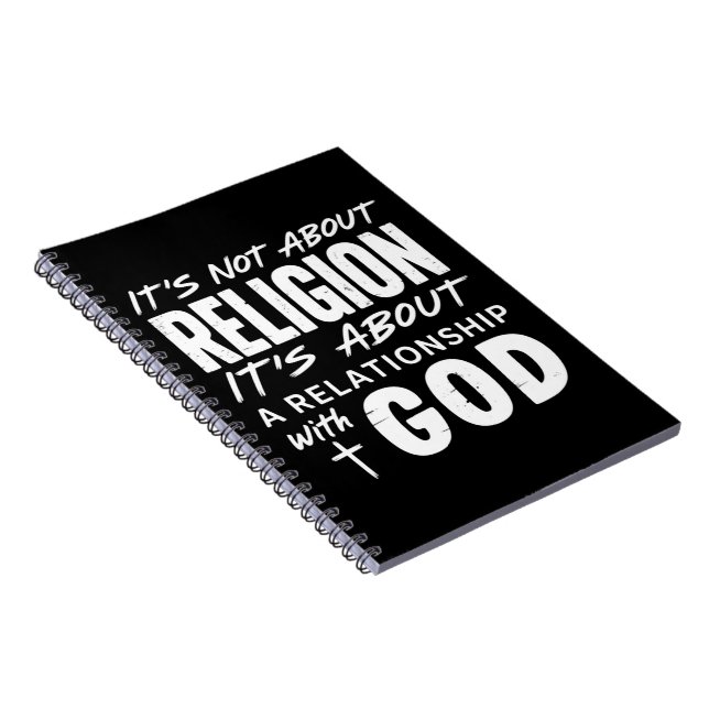 Caderno Espiral Não é sobre a Declaração de Fé Religiosa Espiritua (Lado Direito)