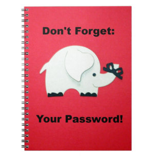 Caderno Espiral Não esqueça sua senha