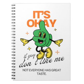 Caderno Espiral não gosto de mim