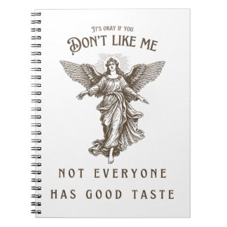 Caderno Espiral Não gosto de mim anjo