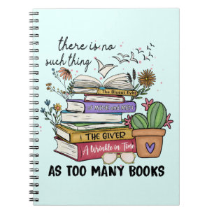 Caderno Espiral Não Há Coisa Como Muitos Livros