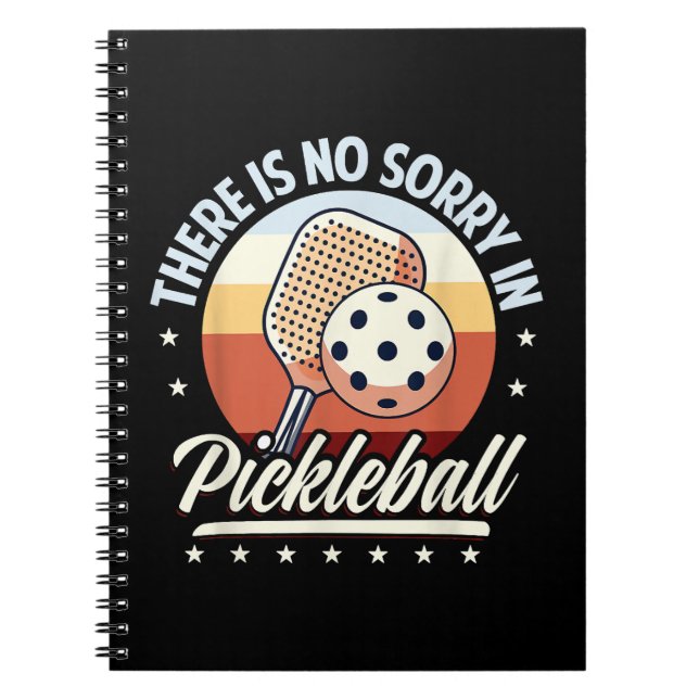 Caderno Espiral Não Há Desculpa No Pickleball (Frente)