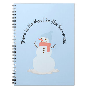 Caderno Espiral Não há homem como o boneco de neve