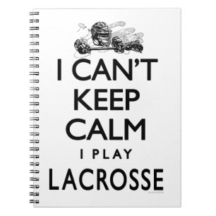 Caderno Espiral Não pode manter o Lacrosse calmo