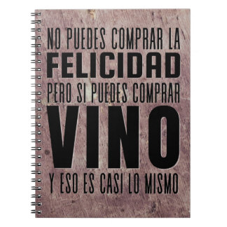 Caderno Espiral Não Se Pode Comprar Felicidade...