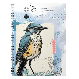 Caderno Espiral Não siga. Apenas seja você mesmo Diário