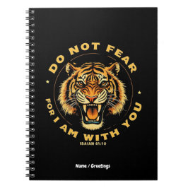 Caderno Espiral Não Tenha Medo, Pois Eu Estou Com Você Isaías 41:1