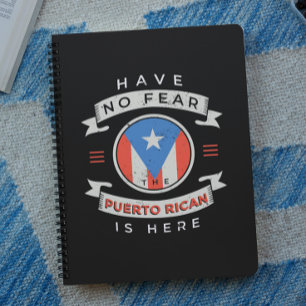 Caderno Espiral Não Tenha Medo Que O Porto-Riquenho Está Aqui Engr