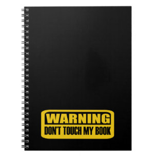 Caderno Espiral não toque meu livro