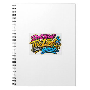Caderno Espiral Não trate o Senhor como um gênio