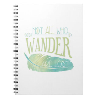 Caderno Espiral Não tudo que Wander é perdido