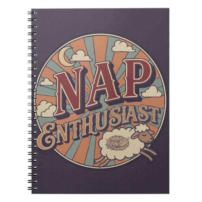 Caderno Espiral Nap Enthusiast (Frente)