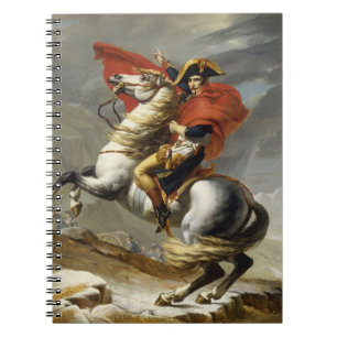 Caderno Espiral Napoleon que cruza a passagem grande de St Bernard