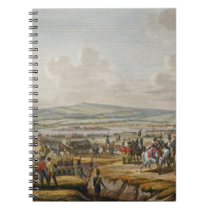 Caderno Espiral Napoleon que visita o cerco trabalha em Danzig