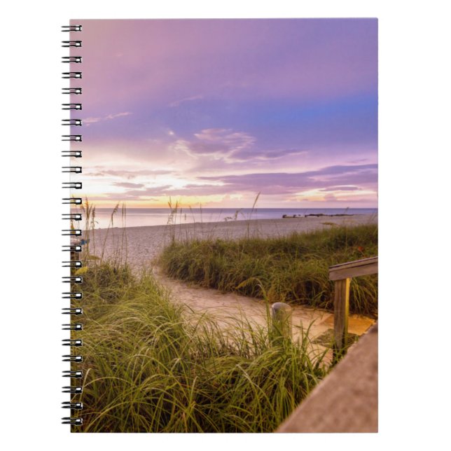 Caderno Espiral Nápoles Beach Florida (Frente)