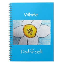 Caderno Espiral Narciso Branco