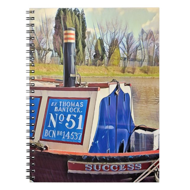 CADERNO ESPIRAL NARROWBOATS   (Frente)