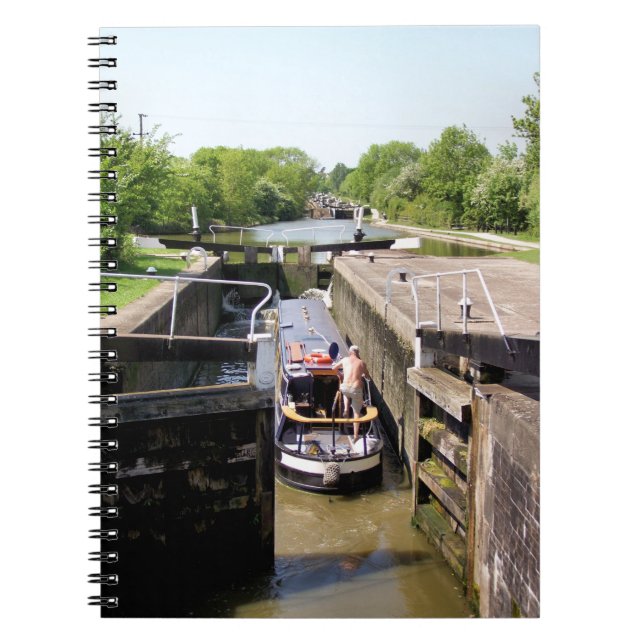 CADERNO ESPIRAL NARROWBOATS CANAIS (Frente)