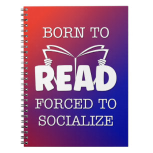 Caderno Espiral Nascer a ser lido forçado a socializar
