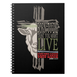 Caderno Espiral nascer De Lâmpada Sacrificial Cruzada 3D Para Morr
