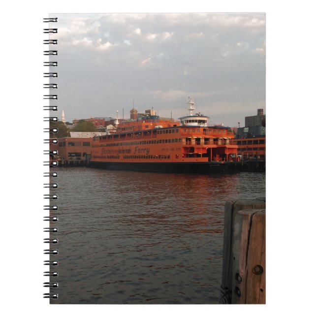 Caderno Espiral Nascer do sol de Staten Island (Frente)