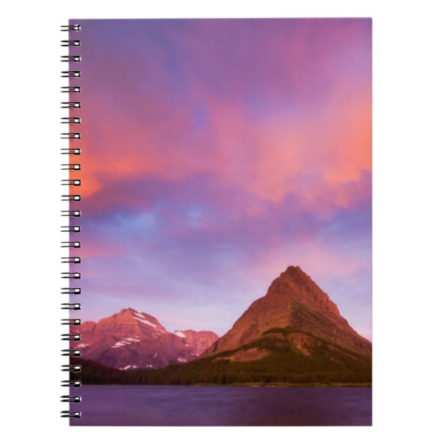 Caderno Espiral Nascer do sol na geleira (Frente)
