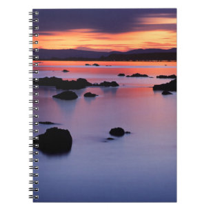 Caderno Espiral Nascer do sol no Black Point do Mono Lake