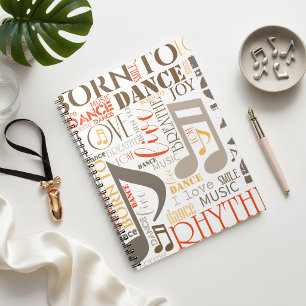 Caderno Espiral Nascer para Dance Brown ID277