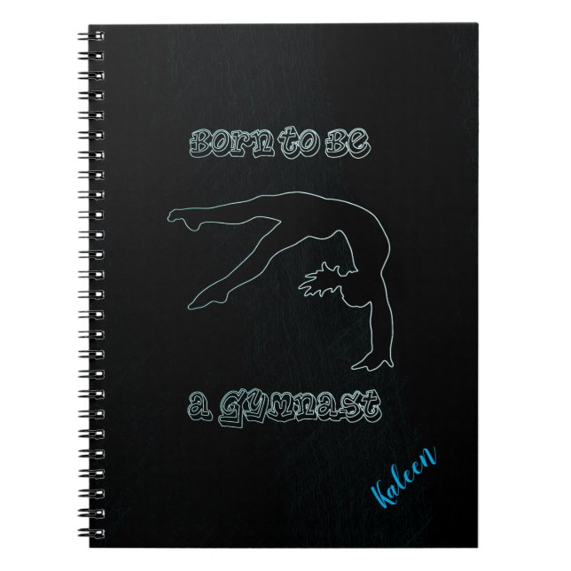 Caderno Espiral Nascer para ser um notebook de esqueleto do ginast (Frente)