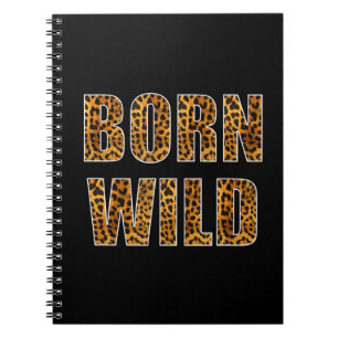 Caderno Espiral Nascer Selvagem Chita Tiger Lion Animal Print Leop