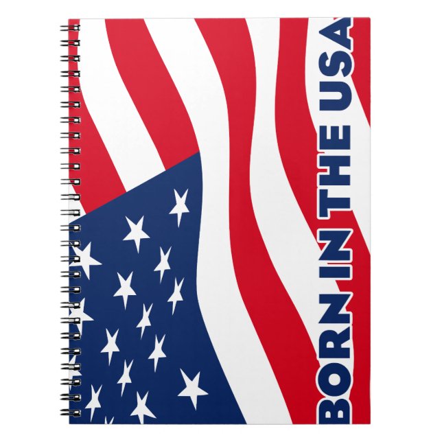 Caderno Espiral Nascido nos EUA (Frente)