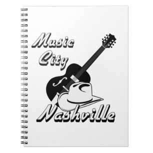 Caderno Espiral Nashville. Cidade da música