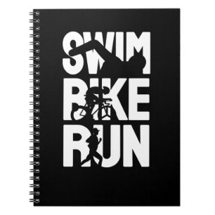 Caderno Espiral Natação Bike Run