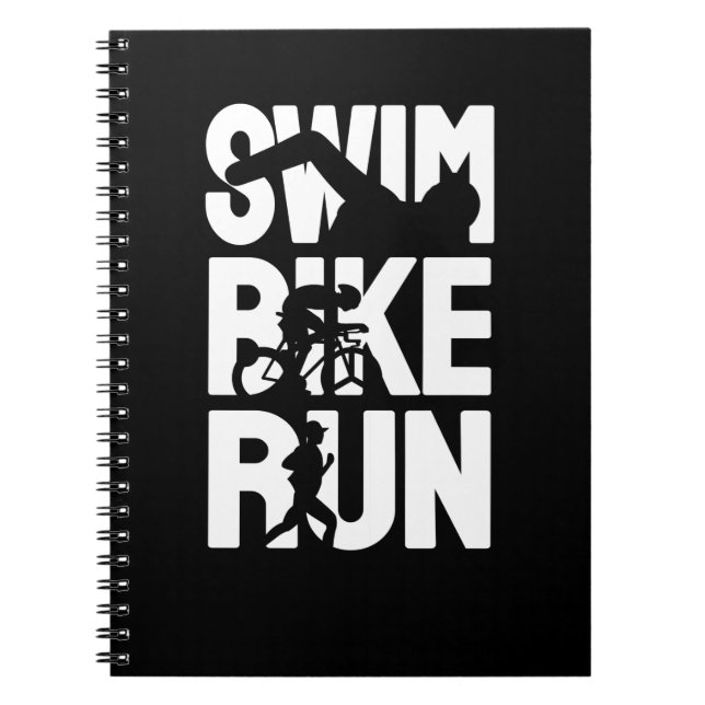 Caderno Espiral Natação Bike Run (Frente)