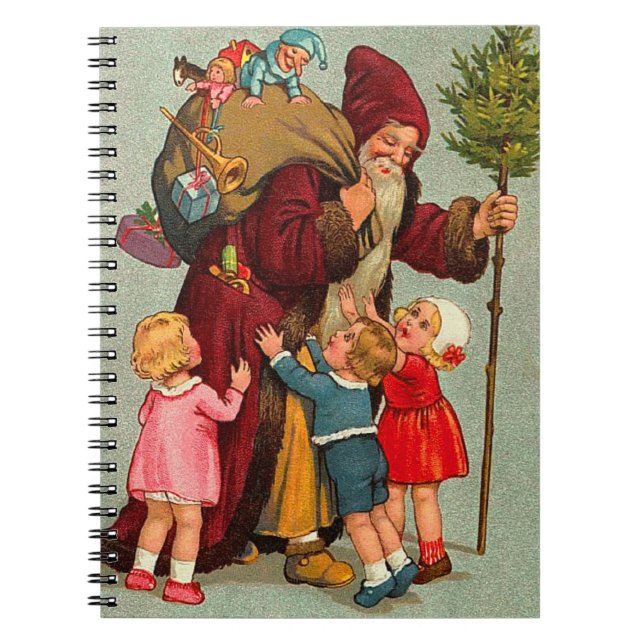 Caderno Espiral Natais vintages (Frente)