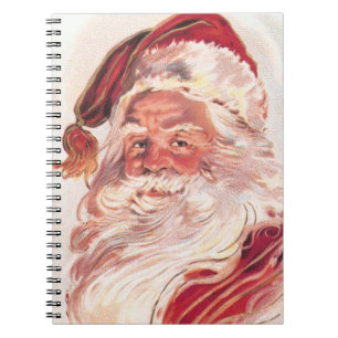 Caderno Espiral natais vintages Santa Claus