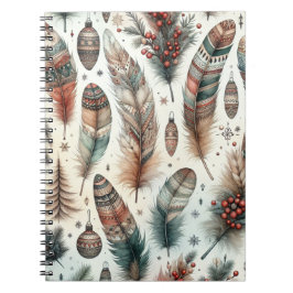 Caderno Espiral Natal Boho