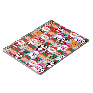 Caderno Espiral Natal Colorido de Teddym com Muitas Profissões