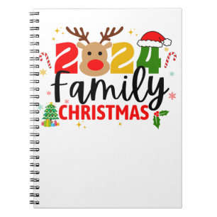 Caderno Espiral Natal da família 2024