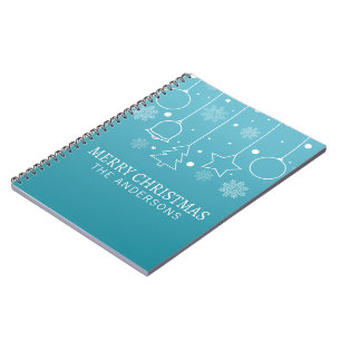 Caderno Espiral Natal de Nome Personalizado Personalizado Notebo