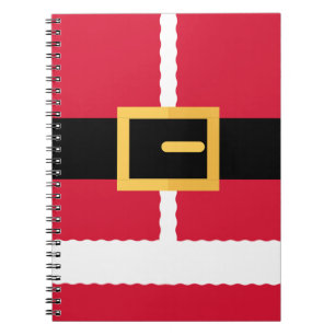 Caderno Espiral Natal do Papai Noel Minimalista