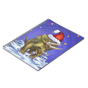 Caderno Espiral Natal do Tricerátops