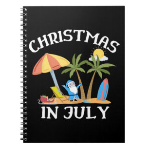 Caderno Espiral Natal Em Julho