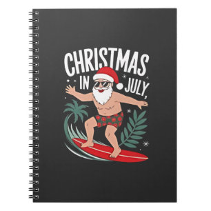 Caderno Espiral Natal em julho Furioso Natal Natal Papais noeis Pr