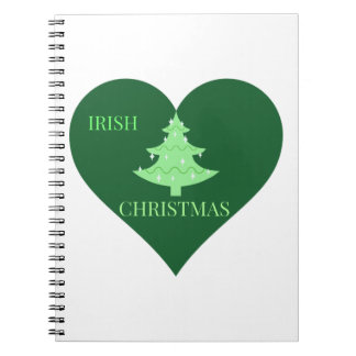 Caderno Espiral Natal irlandês