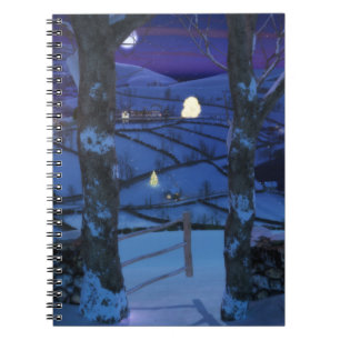 Caderno Espiral Natal no Bloco de Anotações Glen